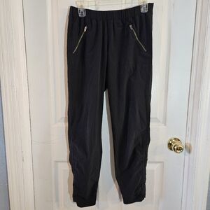 Athleta Womens Lightweight Jogger Pants Pockets Yoga Workout Black Size 4